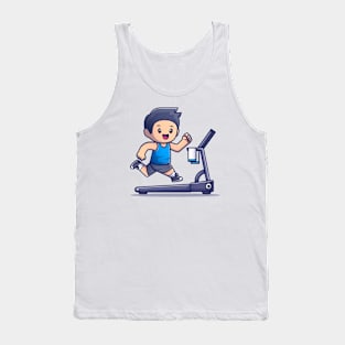 Cute People Running On Treadmill Tank Top